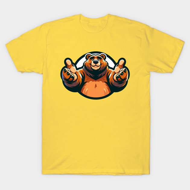 Bearhug Furry Bear T-Shirt by Blue Bull Bazaar